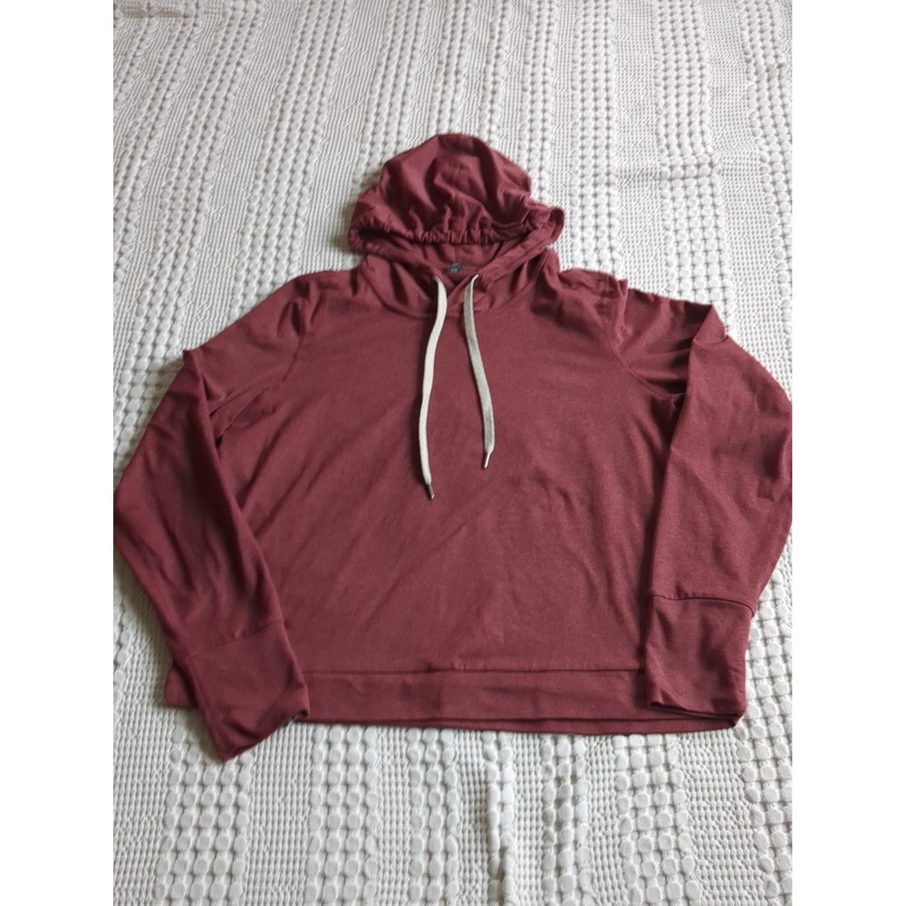 Vuori Halo Essential Hoodie Dreamknit Red Heathered Pullover VW226 Sz Medium